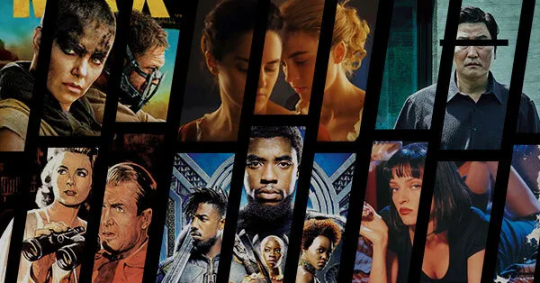 Collage of different movie posters