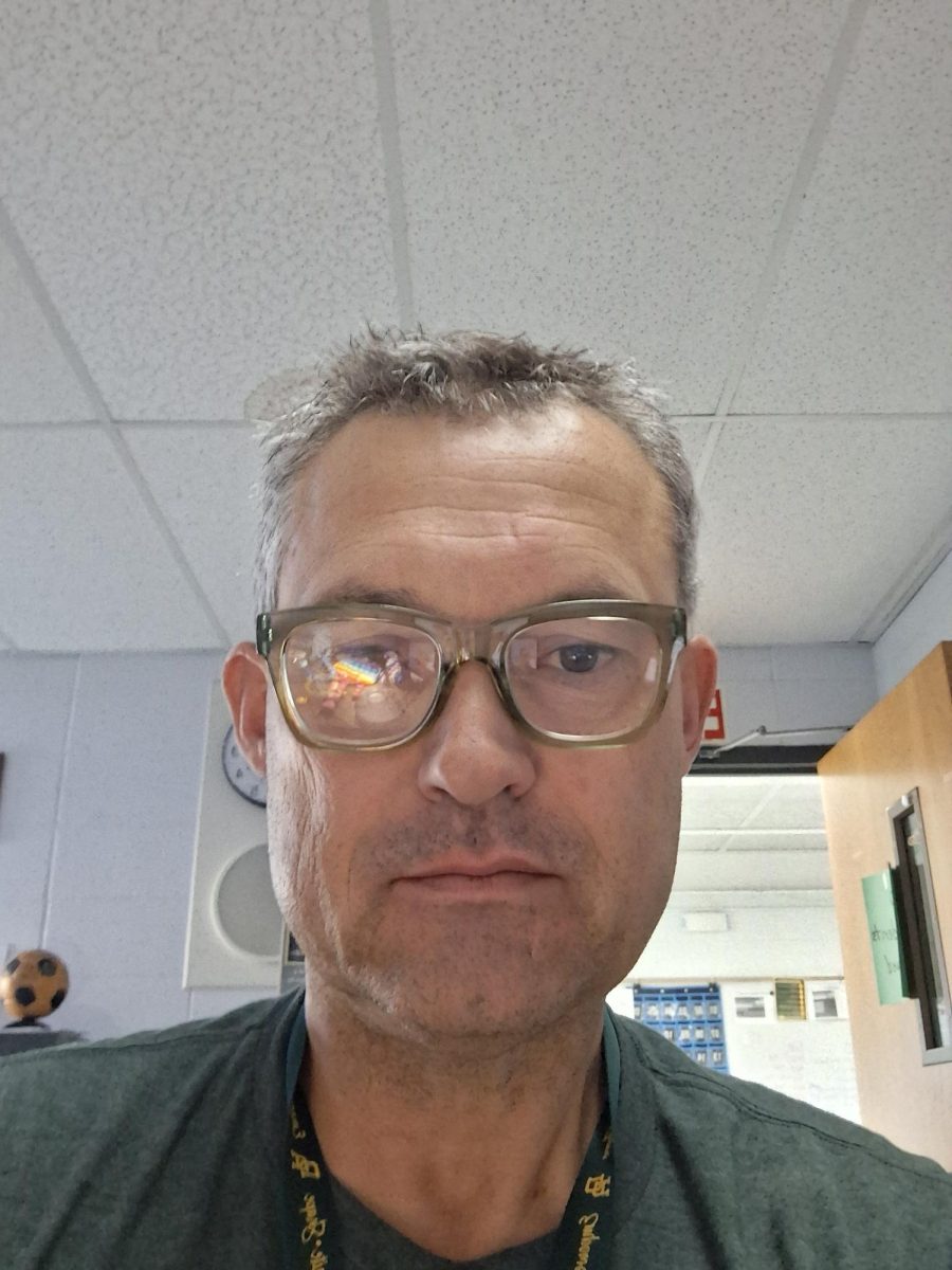 Steve Kulpa taking a selfie within his classroom here at DRRHS